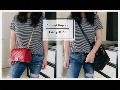 lady dior or chanel boy|Comparison of Lady Dior and Chanel Boy Bag .